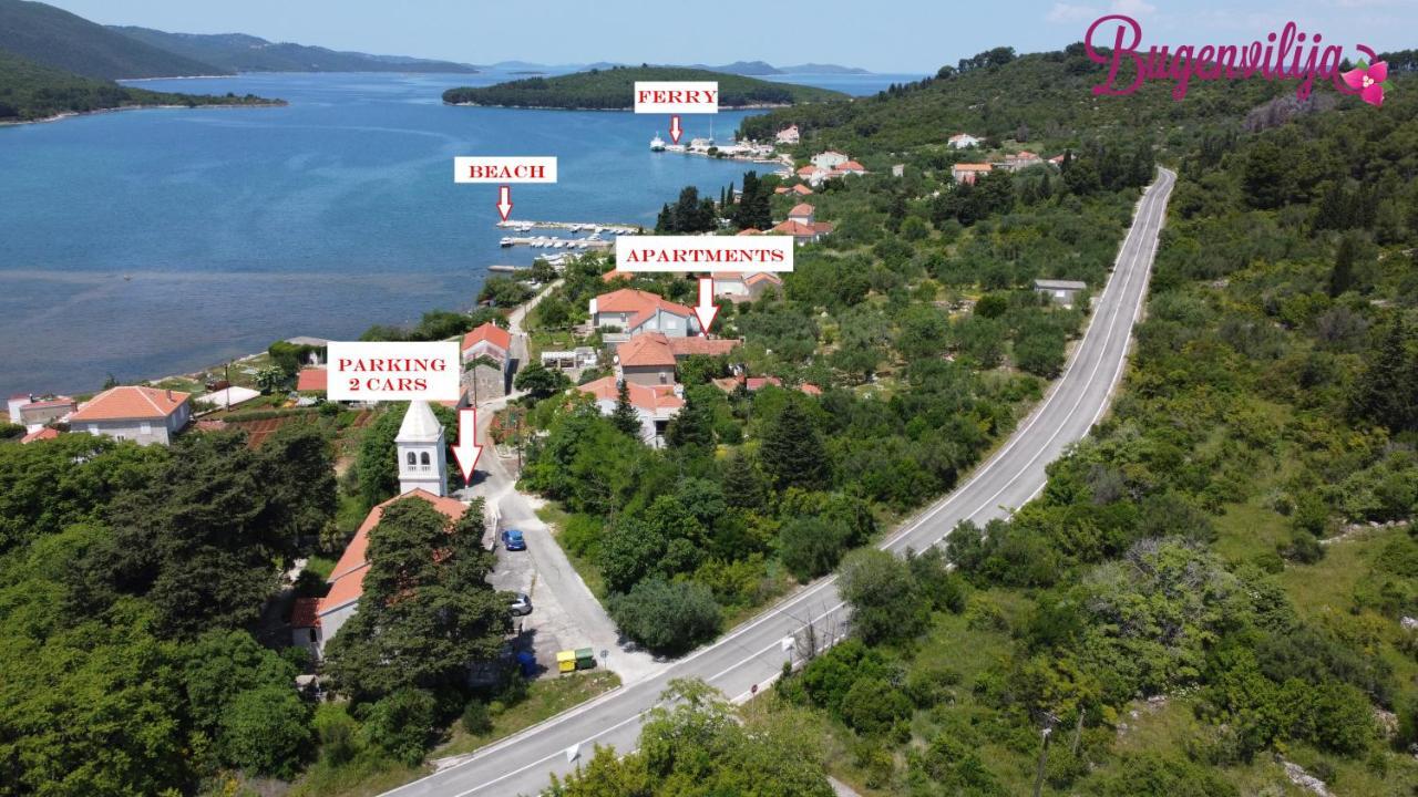 Apartmani Bugenvilija Brbinj Kültér fotó